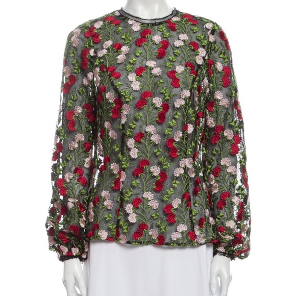 Alexis Floral Embroidered Blouse - Picture 2 of 4